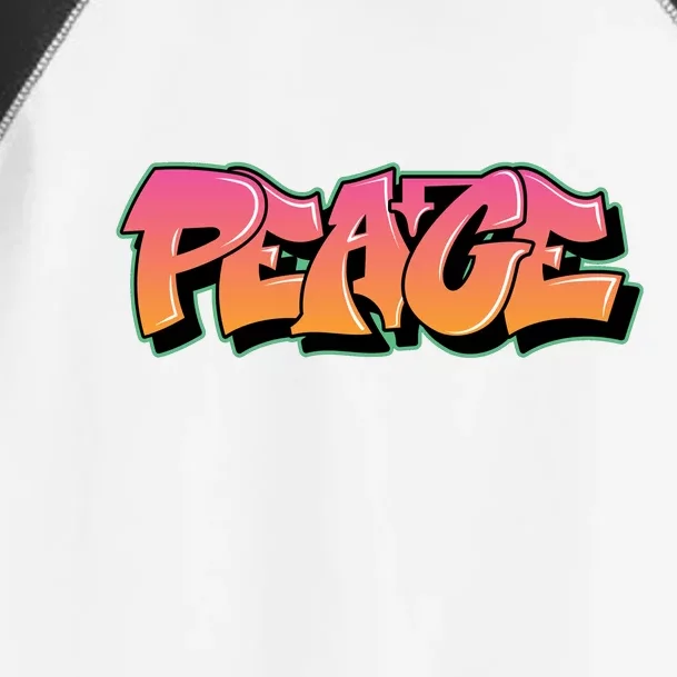 Peace Graffiti Sign Toddler Fine Jersey T-Shirt