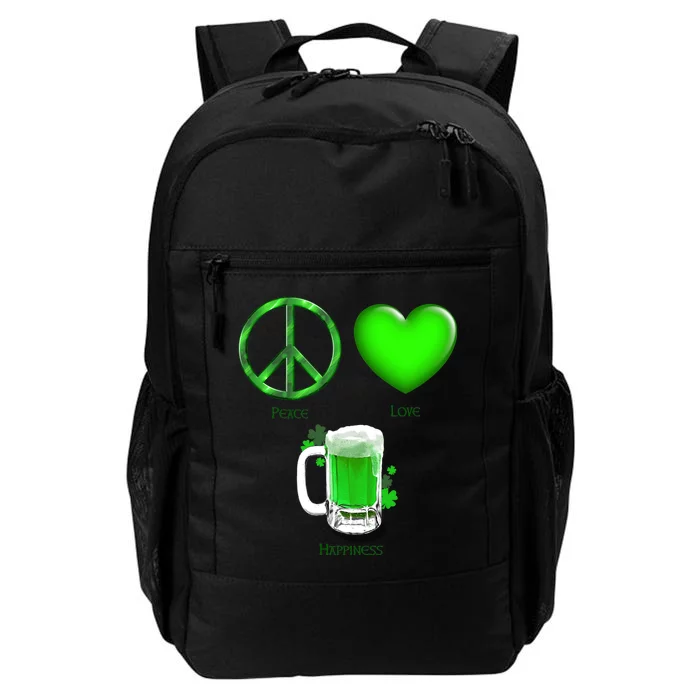 Peace Love Beer - Happiness Irish St. Patrick's Day Daily Commute Backpack