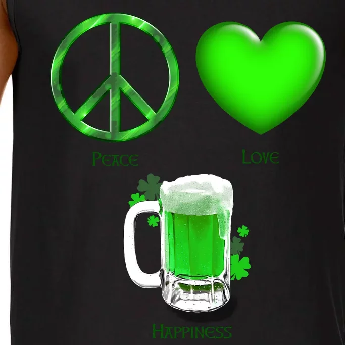 Peace Love Beer - Happiness Irish St. Patrick's Day Comfort Colors® Tank Top