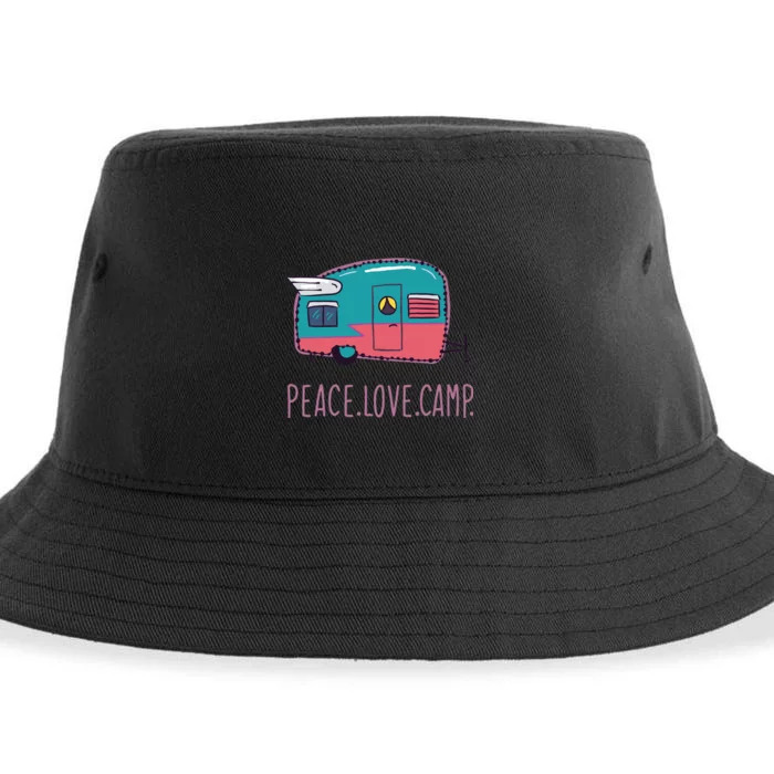 Peace Love Camp Sustainable Bucket Hat