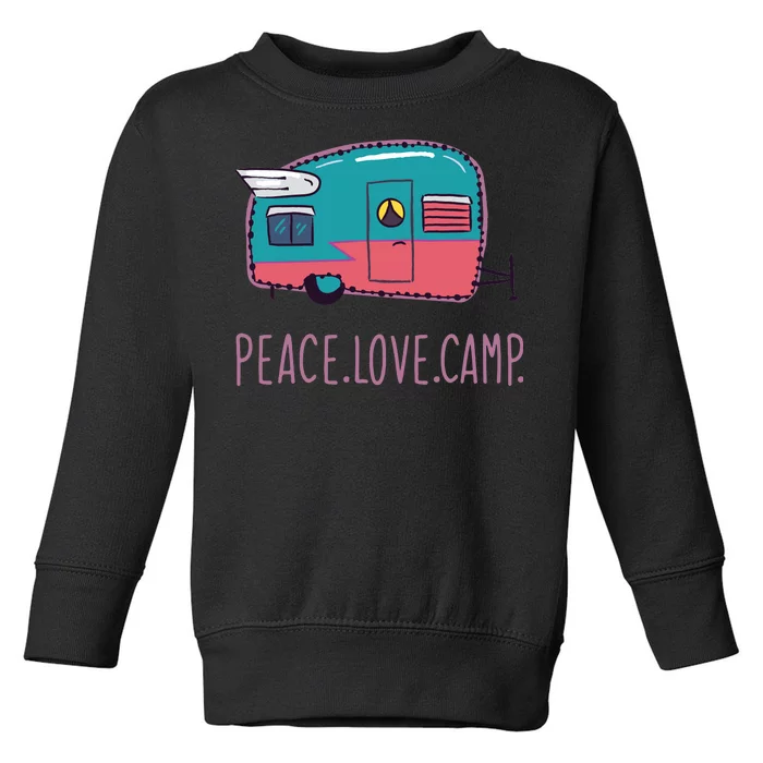 Peace Love Camp Toddler Sweatshirt