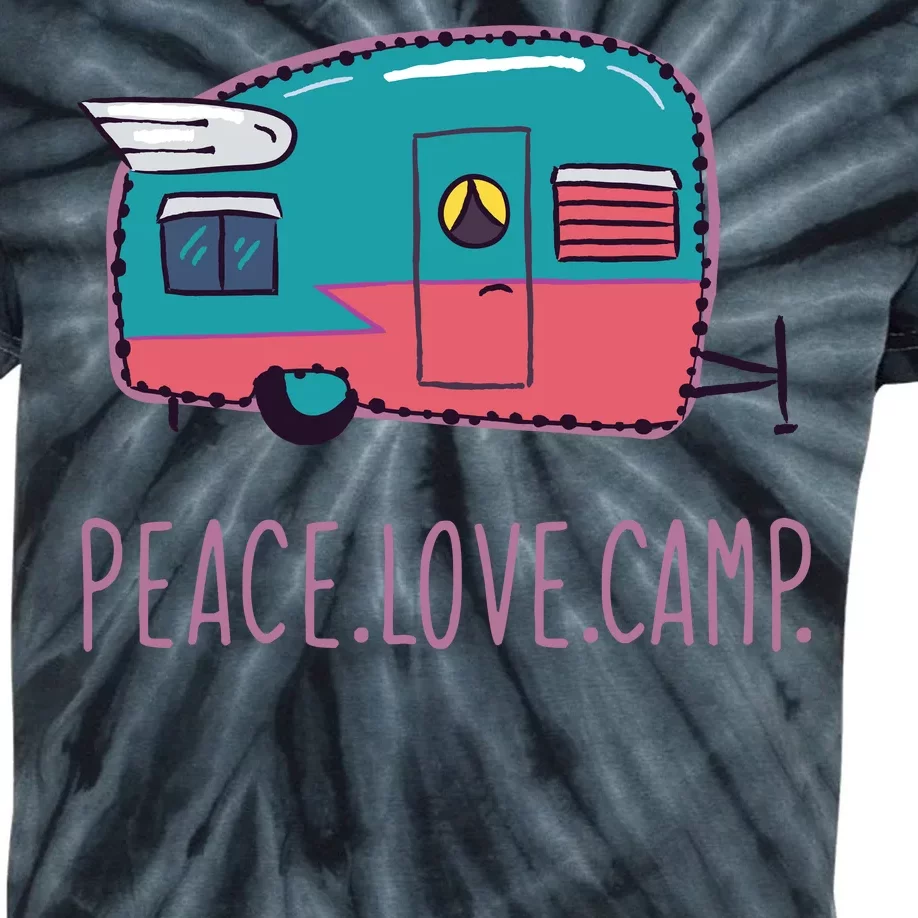 Peace Love Camp Kids Tie-Dye T-Shirt