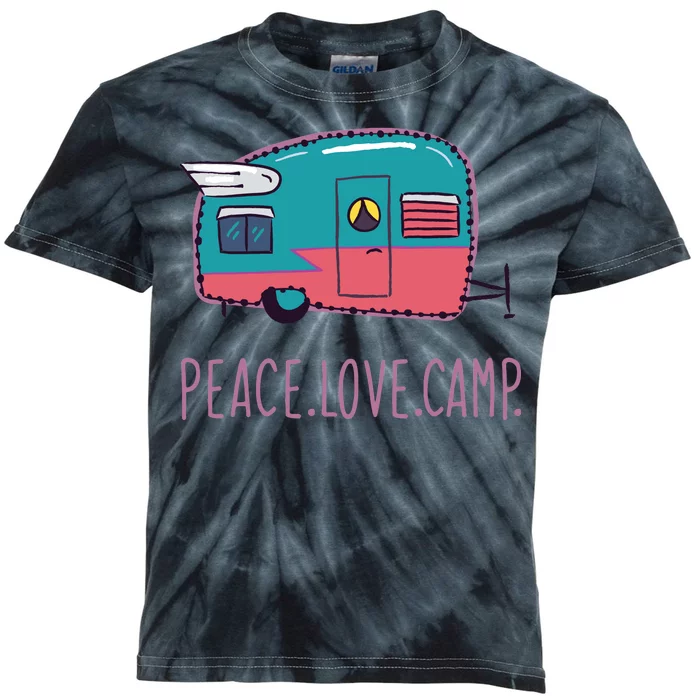 Peace Love Camp Kids Tie-Dye T-Shirt