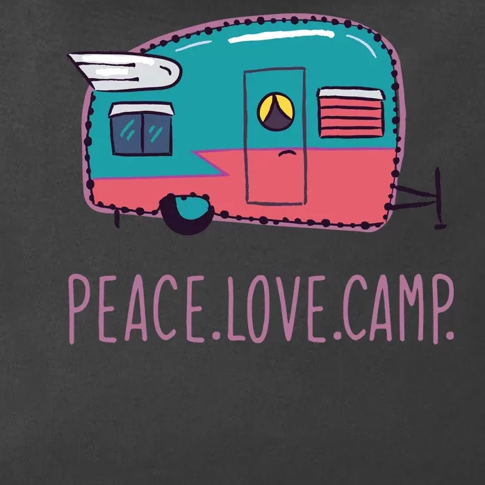 Peace Love Camp Zip Tote Bag