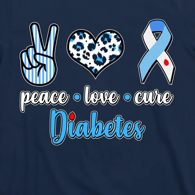 Peace Love Cure Diabetes T-Shirt