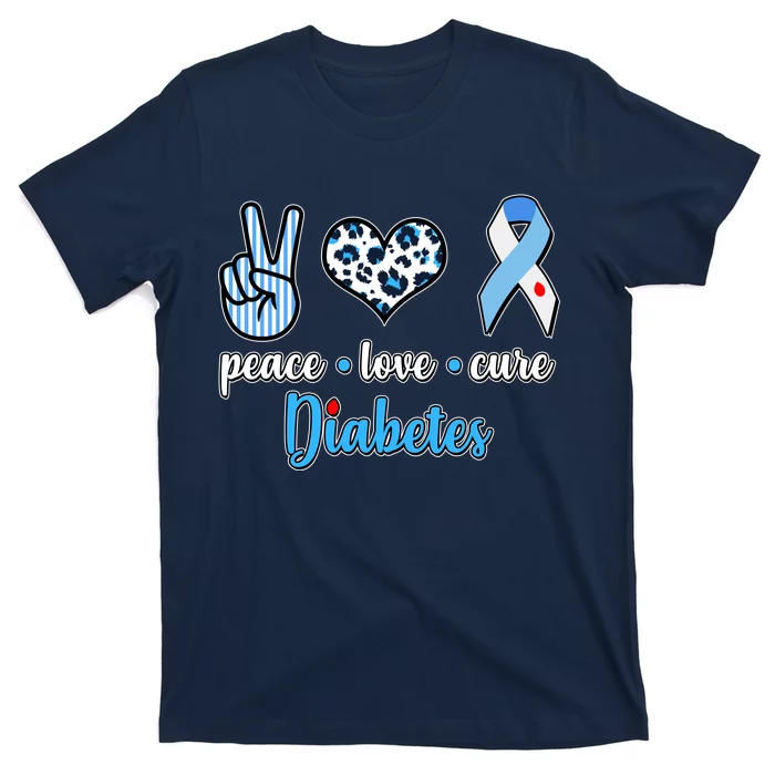 Peace Love Cure Diabetes T-Shirt