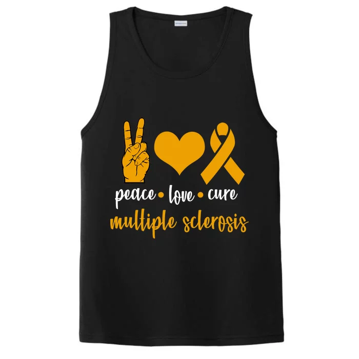 Peace Love Cure Multiple Sclerosis Performance Tank