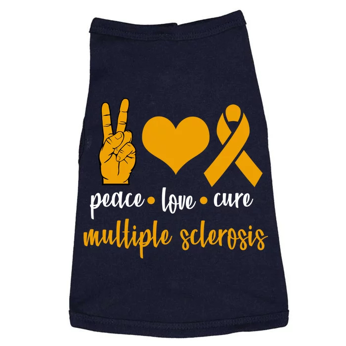 Peace Love Cure Multiple Sclerosis Doggie Tank