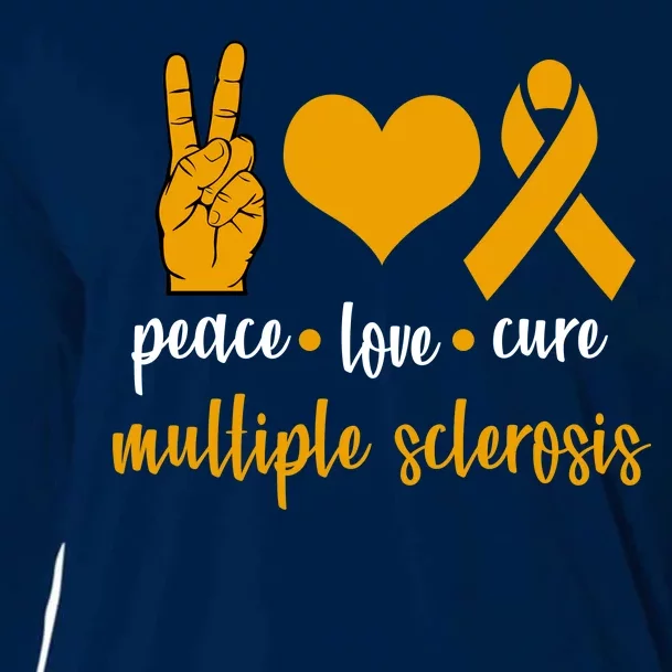 Peace Love Cure Multiple Sclerosis Cooling Performance Long Sleeve Crew