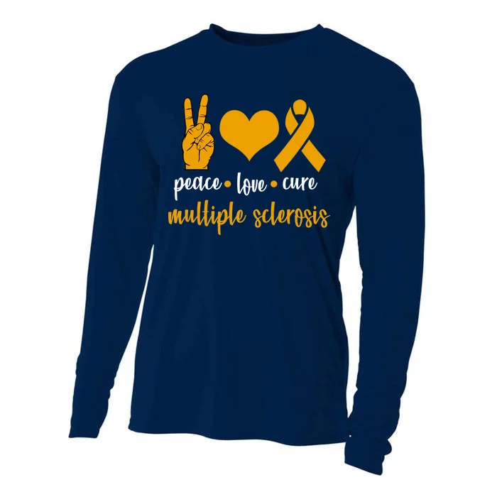 Peace Love Cure Multiple Sclerosis Cooling Performance Long Sleeve Crew