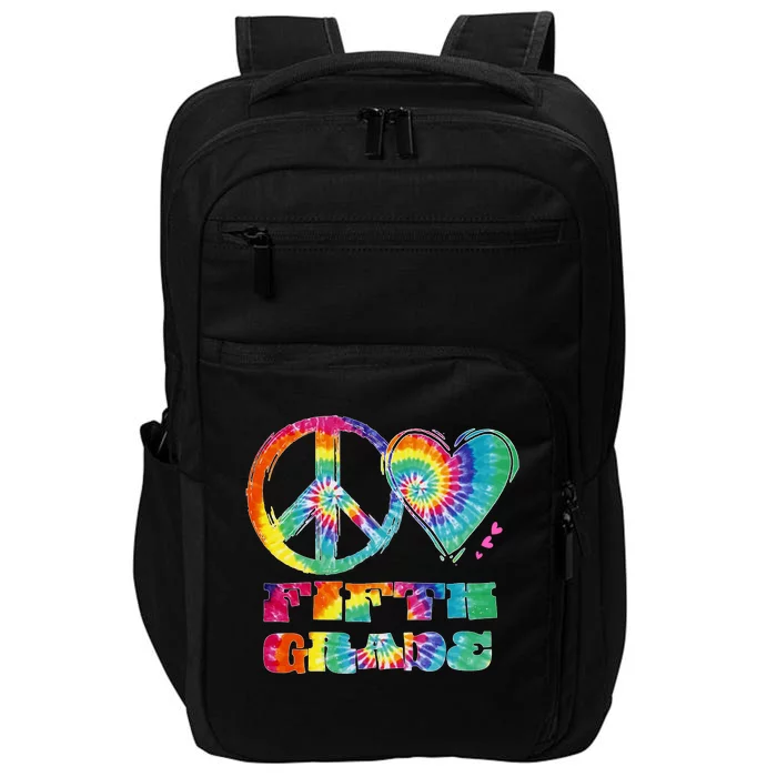 Peace Love Fifth Grade Impact Tech Backpack