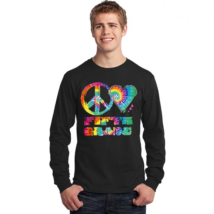 Peace Love Fifth Grade Tall Long Sleeve T-Shirt