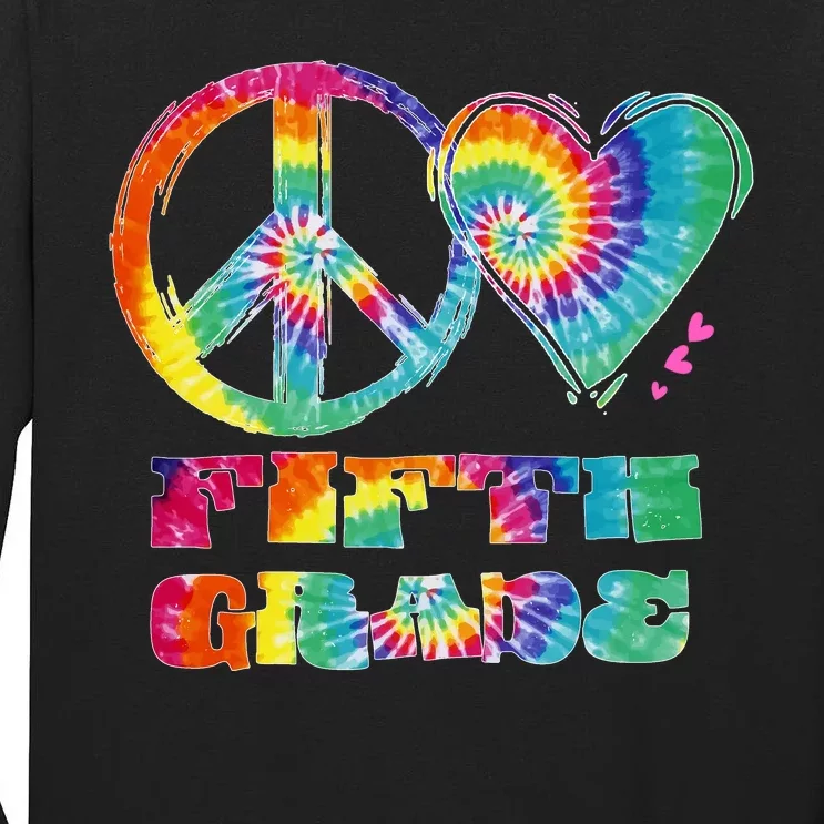 Peace Love Fifth Grade Tall Long Sleeve T-Shirt