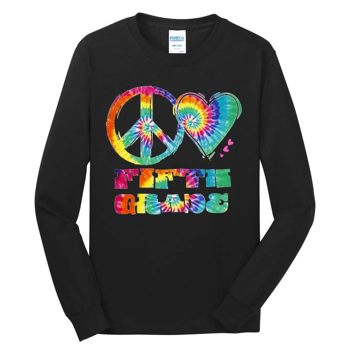 Peace Love Fifth Grade Tall Long Sleeve T-Shirt