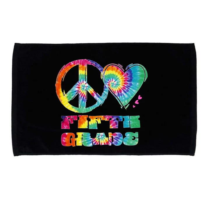 Peace Love Fifth Grade Microfiber Hand Towel