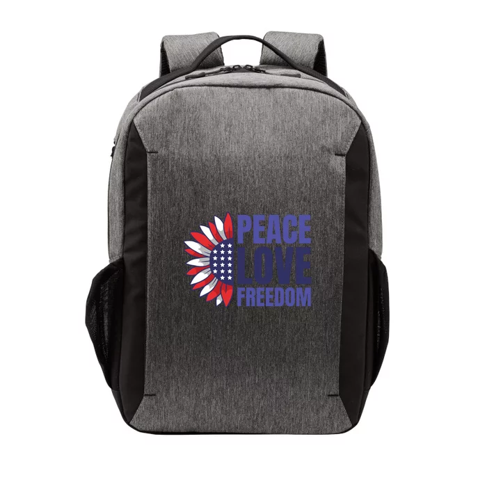 Peace Love Freedom Vector Backpack