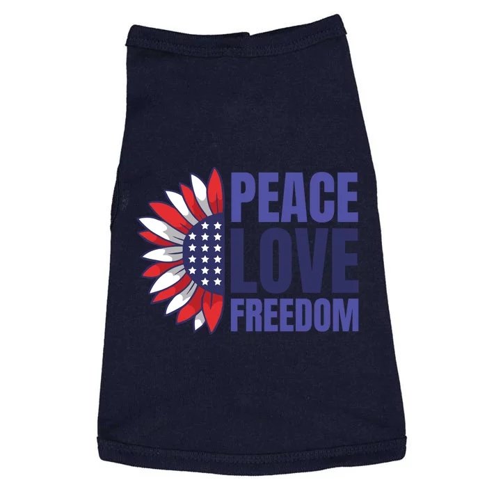 Peace Love Freedom Doggie Tank