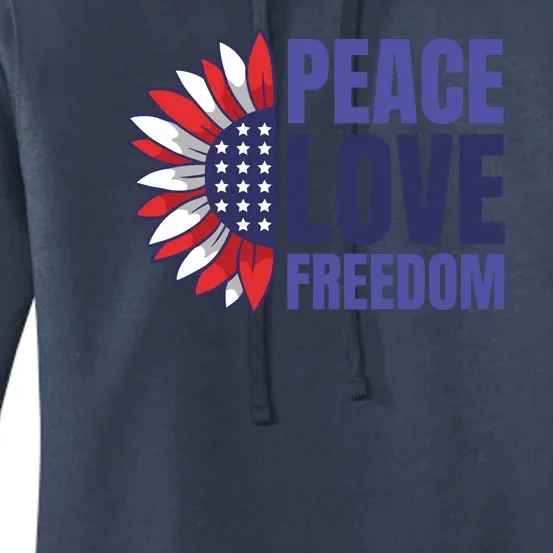 Peace Love Freedom Women's Pullover Hoodie