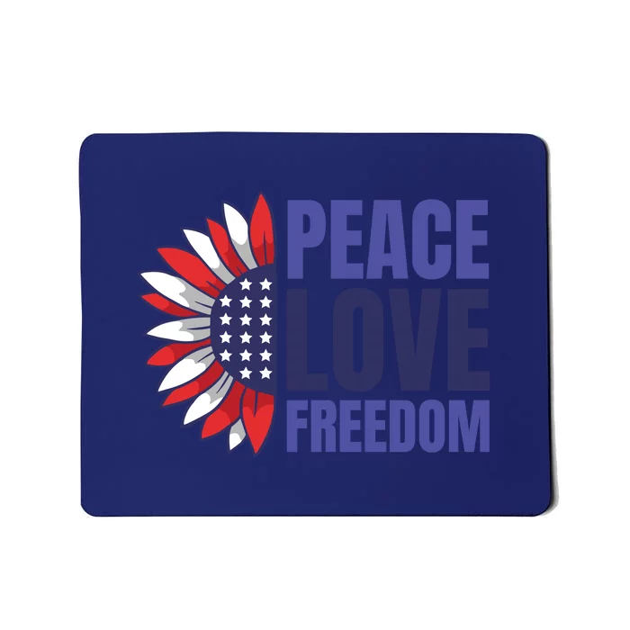 Peace Love Freedom Mousepad