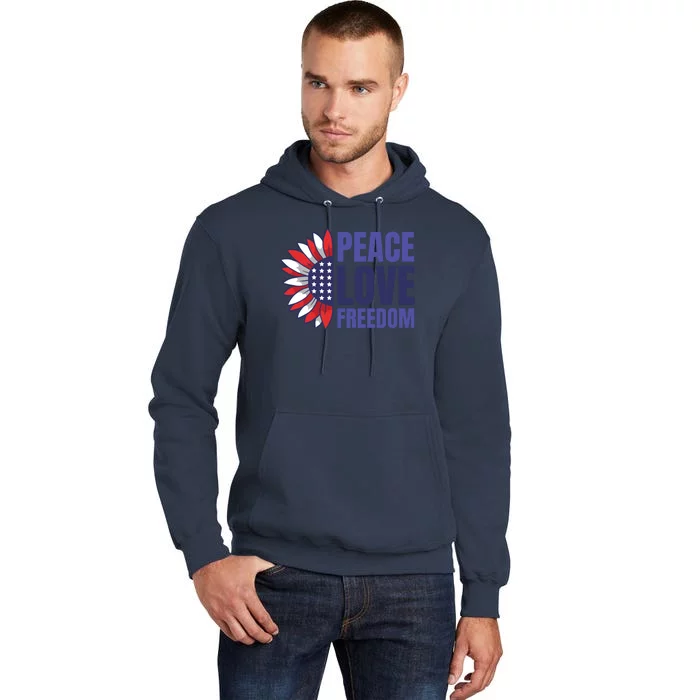 Peace Love Freedom Tall Hoodie