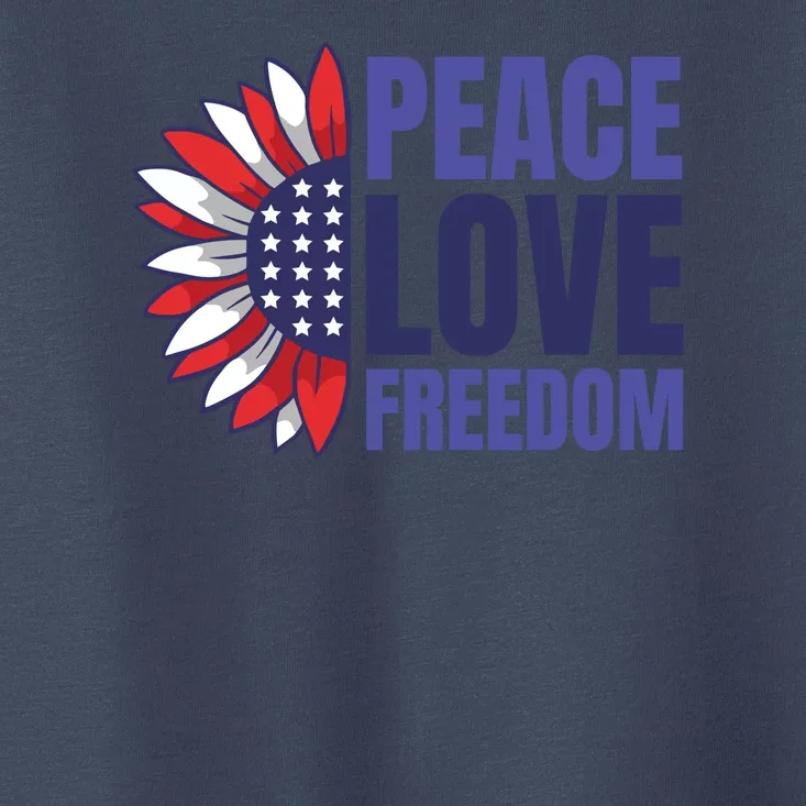 Peace Love Freedom Toddler T-Shirt