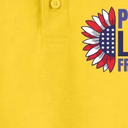 Peace Love Freedom Dry Zone Grid Performance Polo