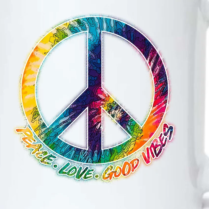 Peace Love Good Vibes Black Color Changing Mug