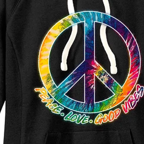 Peace Love Good Vibes Women's Fleece Hoodie