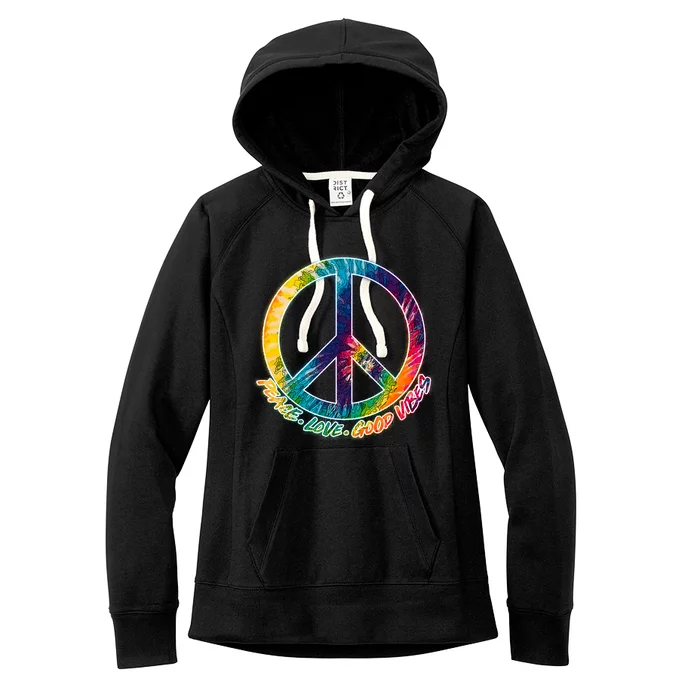 Peace Love Good Vibes Women's Fleece Hoodie