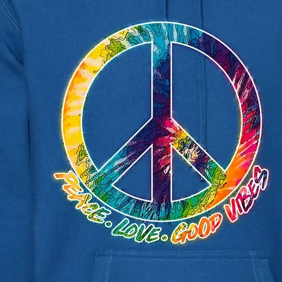 Peace Love Good Vibes Premium Hoodie