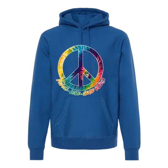 Peace Love Good Vibes Premium Hoodie