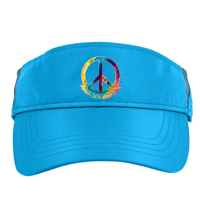 Peace Love Good Vibes Adult Drive Performance Visor