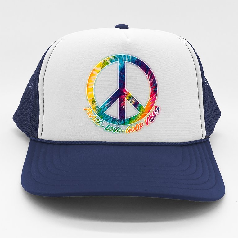 Peace Love Good Vibes Trucker Hat