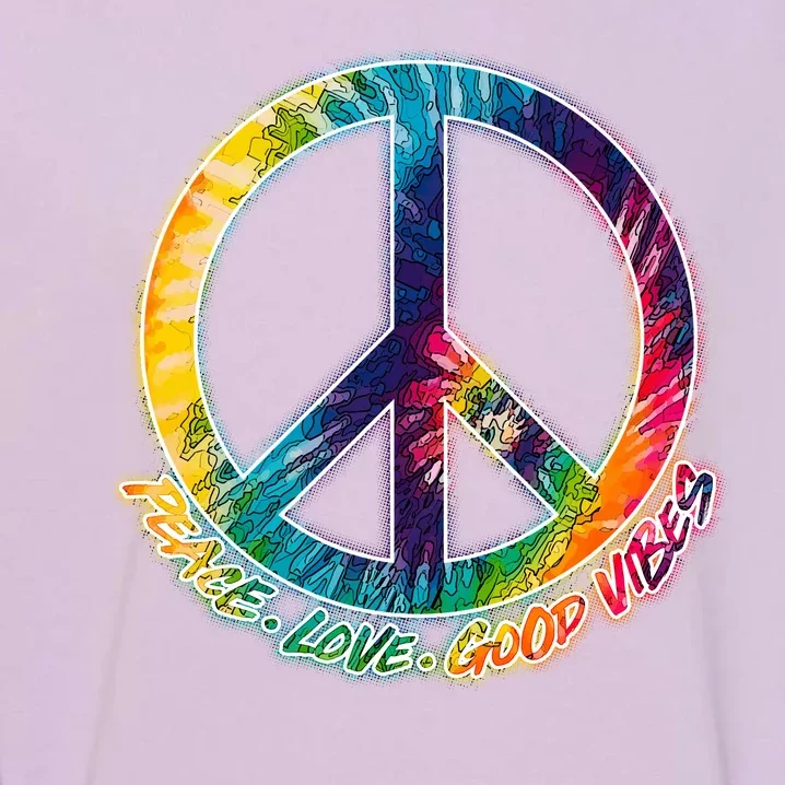 Peace Love Good Vibes Garment-Dyed Sweatshirt