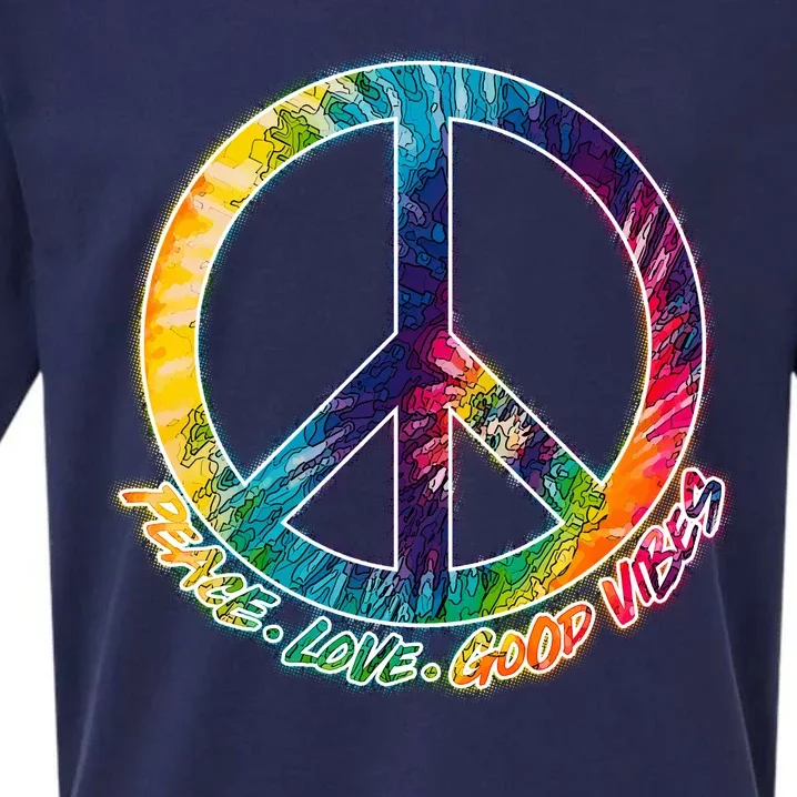 Peace Love Good Vibes Sueded Cloud Jersey T-Shirt