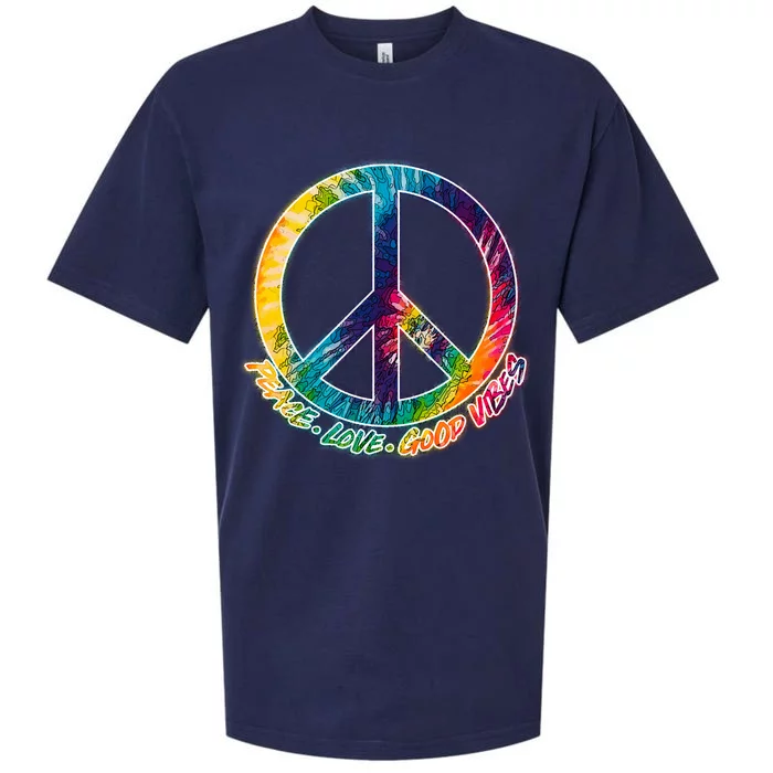 Peace Love Good Vibes Sueded Cloud Jersey T-Shirt