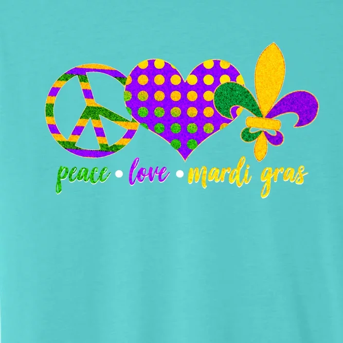 Peace Love Mardi Gras ChromaSoft Performance T-Shirt