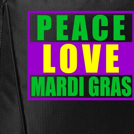 Peace Love Mardi Gras New Orleans City Backpack