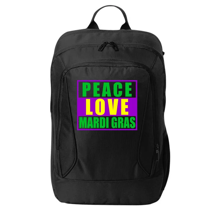 Peace Love Mardi Gras New Orleans City Backpack