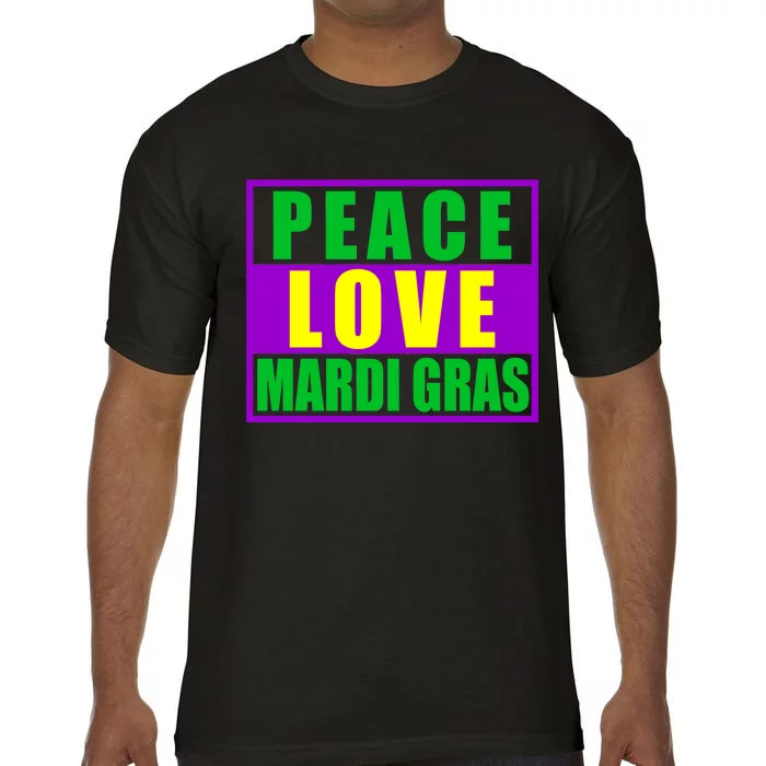 Peace Love Mardi Gras New Orleans Comfort Colors T-Shirt