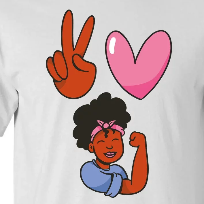 Peace Love Melanin Tall T-Shirt