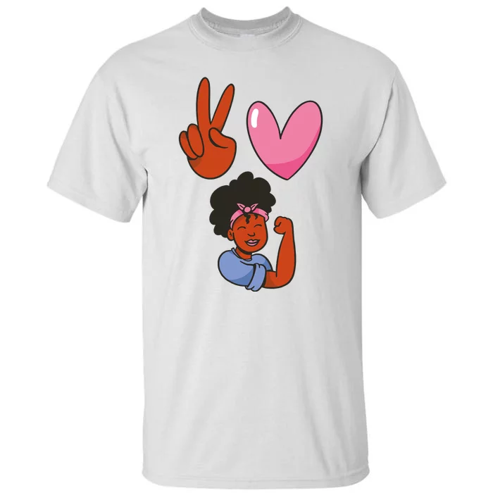 Peace Love Melanin Tall T-Shirt