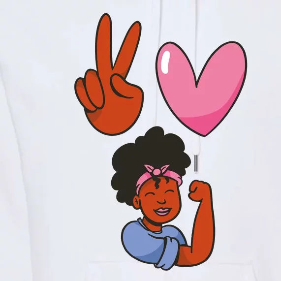 Peace Love Melanin Premium Hoodie