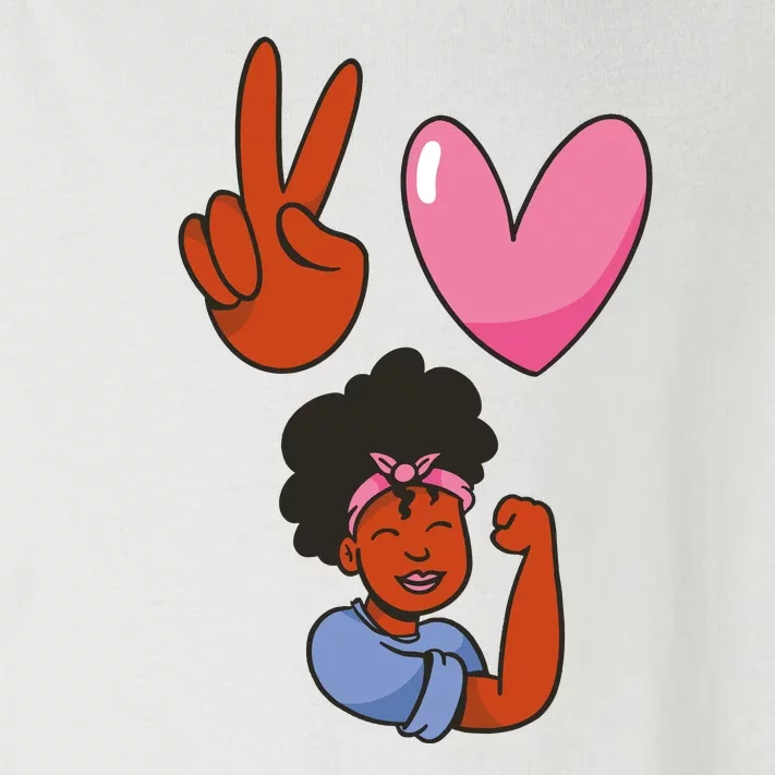 Peace Love Melanin Toddler Long Sleeve Shirt