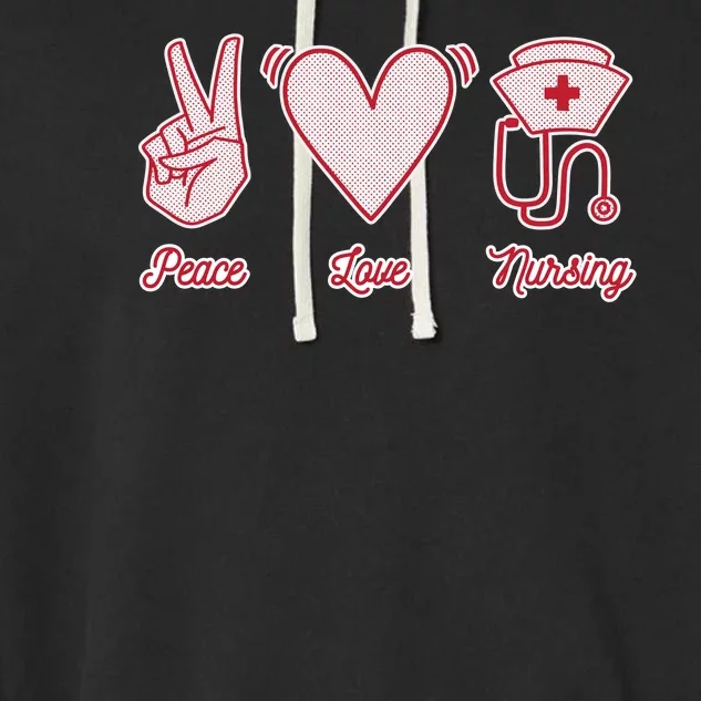 Peace Love Nursing Garment-Dyed Fleece Hoodie