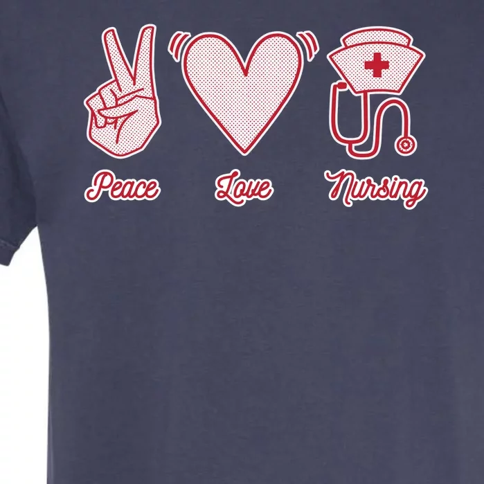 Peace Love Nursing Garment-Dyed Heavyweight T-Shirt