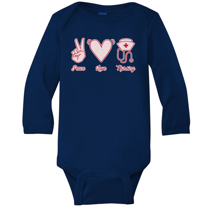 Peace Love Nursing Baby Long Sleeve Bodysuit