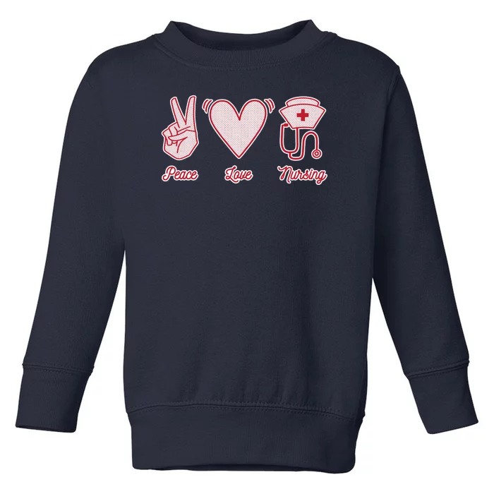 Peace Love Nursing Toddler Sweatshirt