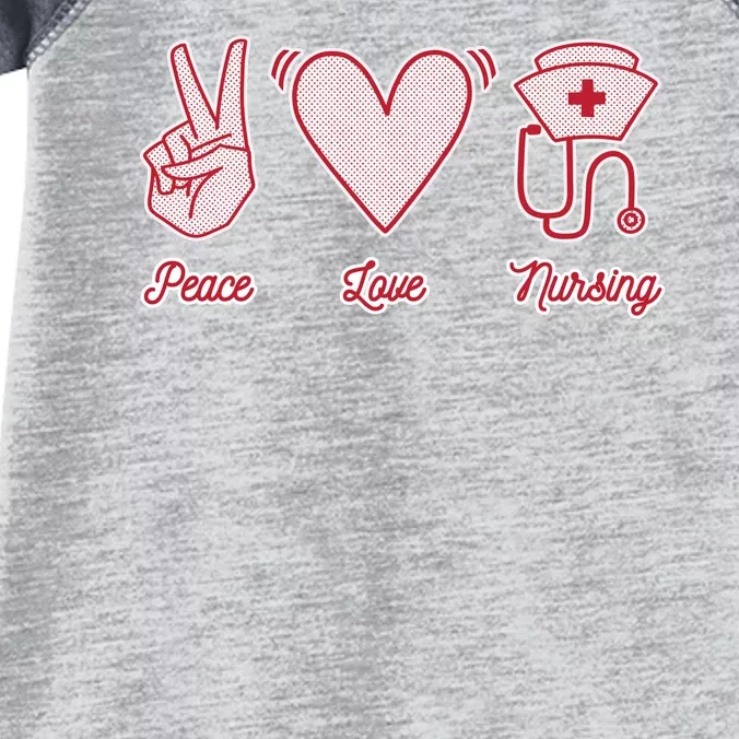 Peace Love Nursing Infant Baby Jersey Bodysuit