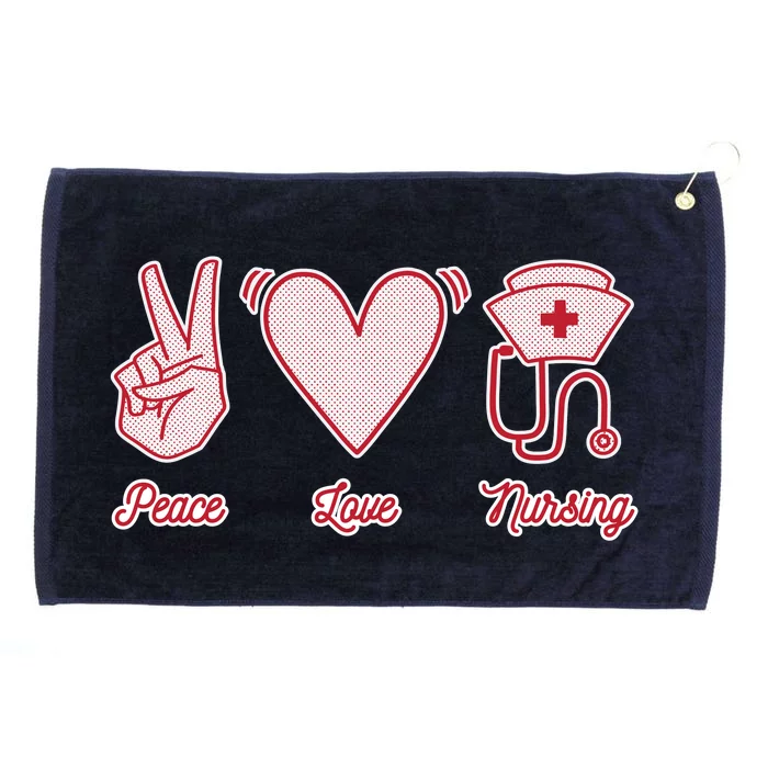 Peace Love Nursing Grommeted Golf Towel